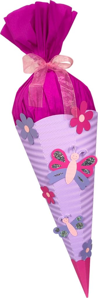 Schultüte Bastelset Schmetterling-Blume von Prell Produktbild 
