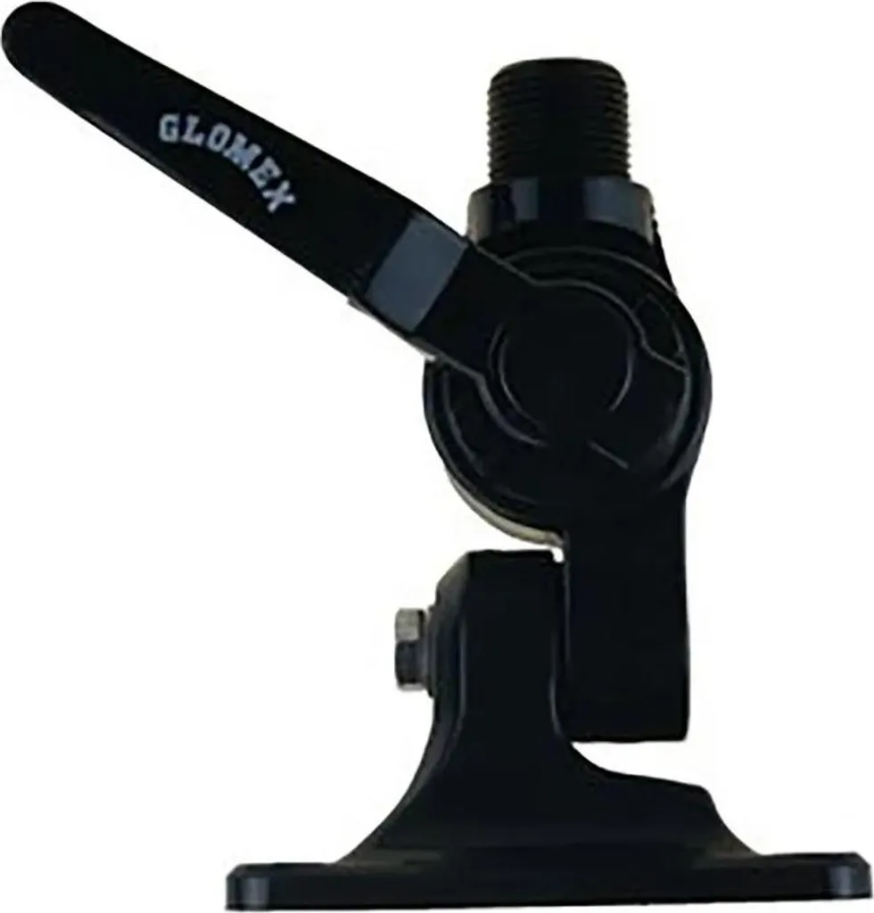 Rotule d'antenne 4 voies noire Glomex pour montage sur pont de bateau