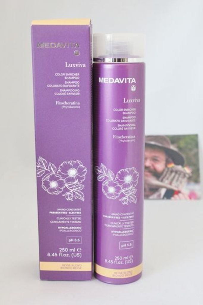 Medavita Luxviva Color Enricher Shampoo Beige Blond 250ml