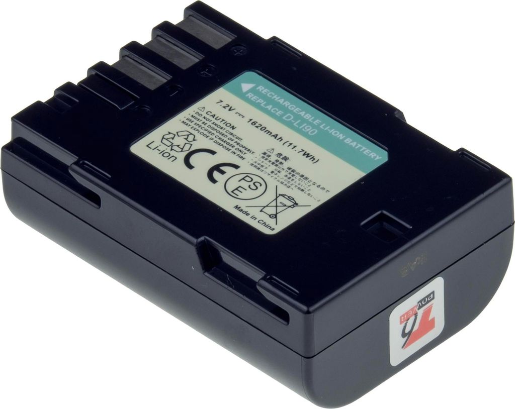 T6 Power Akku für Pentax K-01, Li-Ion, 7,2 V, 1620 mAh (11,7 Wh), schwarz