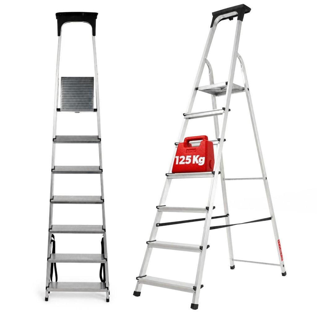 Scala in alluminio KADAX "Vulvik", scaletta pieghevole, Immagine del prodotto 