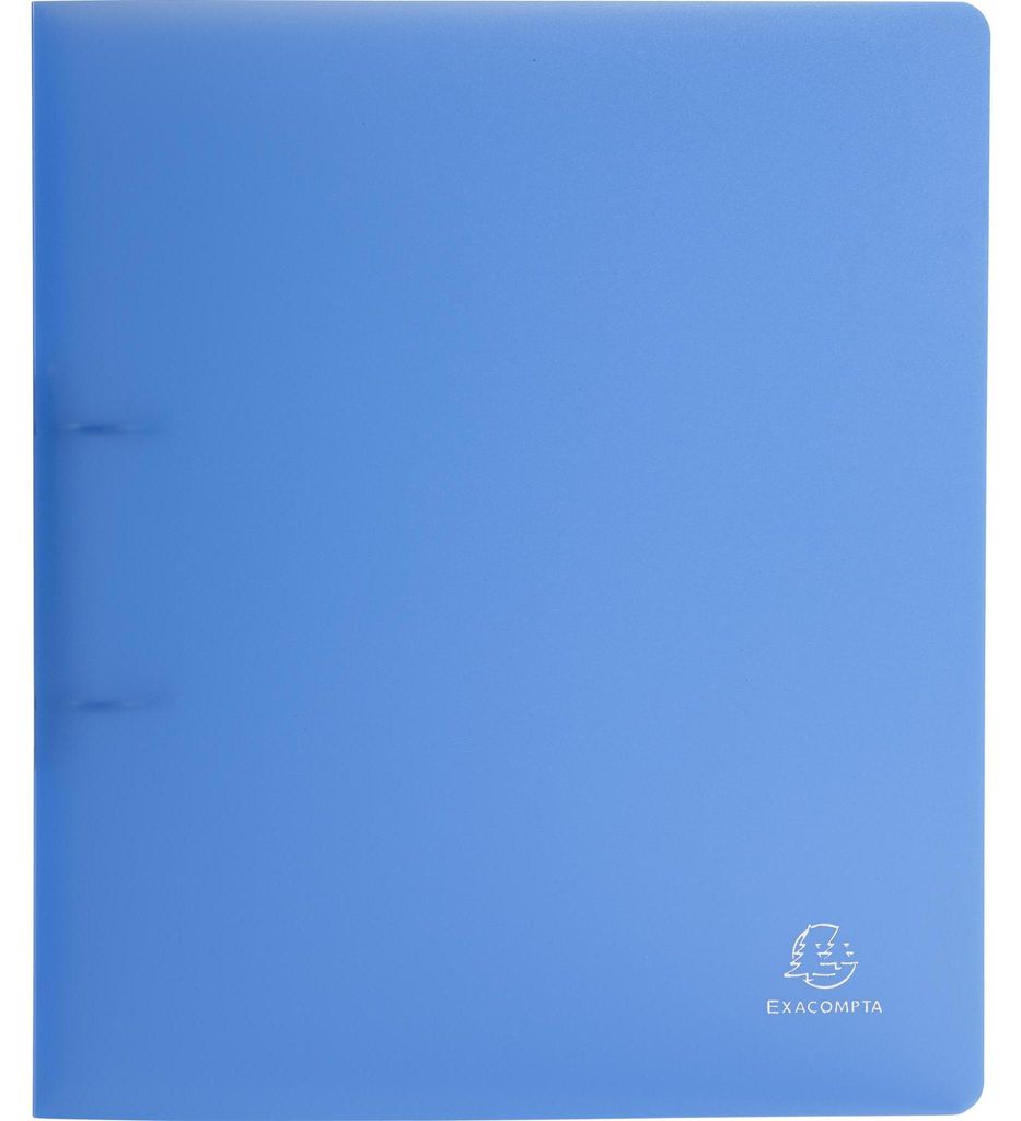 Exacompta 15x Ringbuch PP 700μ + 2 Ringen 30mm, Rücken 40mm, , A4, Blau, 54362E