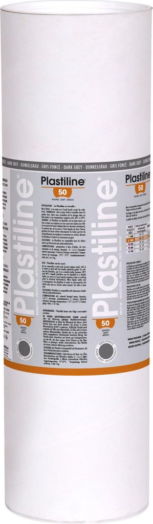 Plastiline Plastiline, 10kg, Härtegrad 50 - Dunkelgrau 10750T