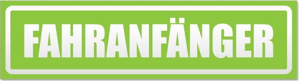 Fahranfänger invertiert Magnetschild Schild magnetisch