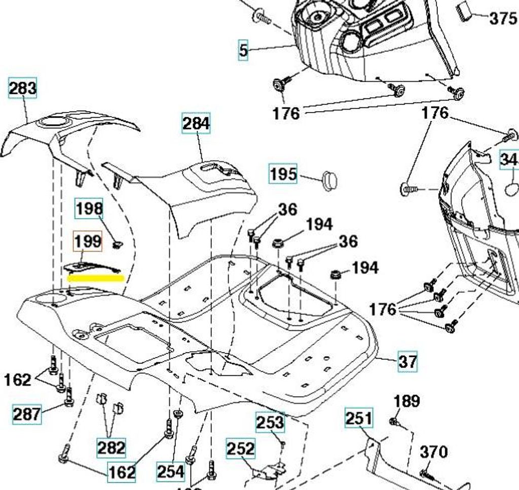 Husqvarna TC242TX Traktorplatte ( Frühere Produktcodes 532418739 )