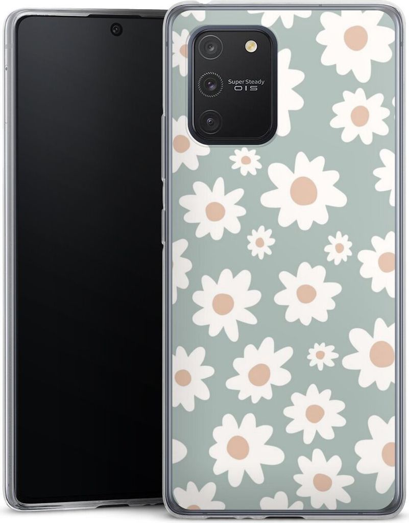 DeinDesign Slim Hülle für Samsung Galaxy S10 Lite Silikon Case Ultra Dünn Handyhülle Blumen Gänseblume Muster