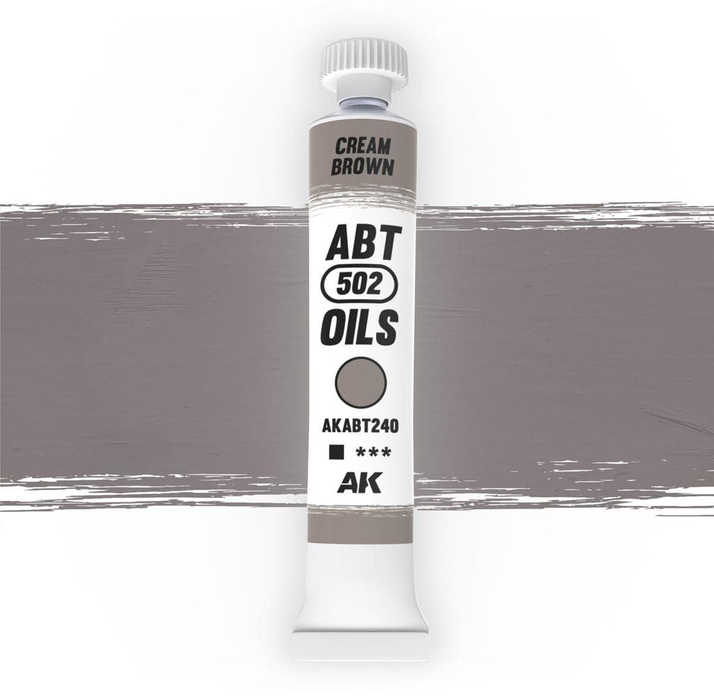 AK Interactive Oil Paints Cream brown