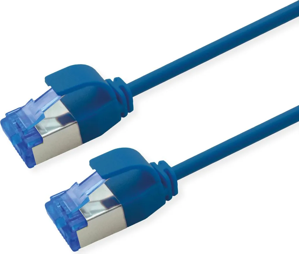 ROLINE Cavo Ethernet Cat 6A S/FTP 2 Metri Blu - Alta Qualità PoE