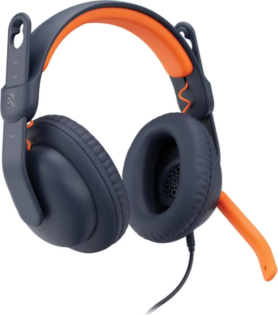 Casque filaire Logitech Zone Learn bleu avec arceau résistant