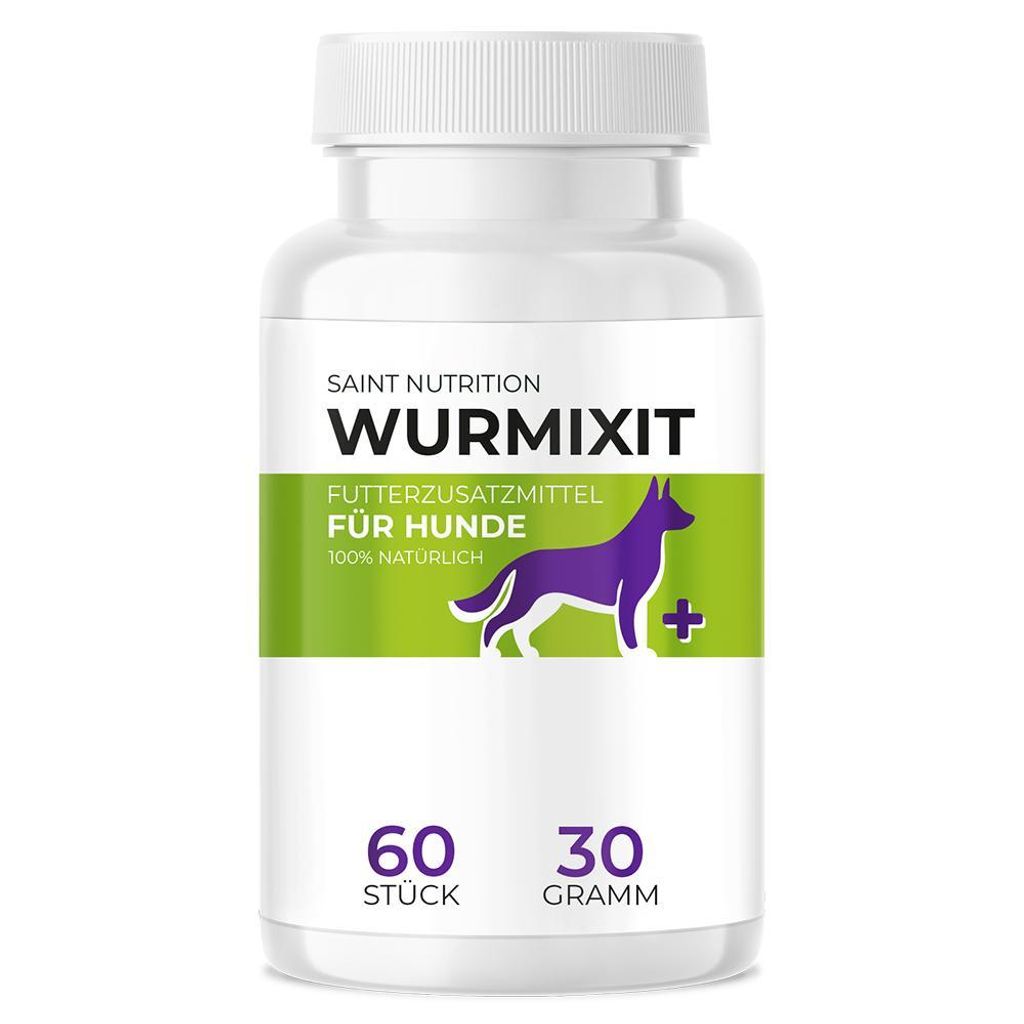 Saint Nutrition Wurmixit - Wurmmittеl für Hunde – Wurmkur Hund – Wermut – natürlich - Εntwurmen Hund – ohne künstliche Zusätze - nu...