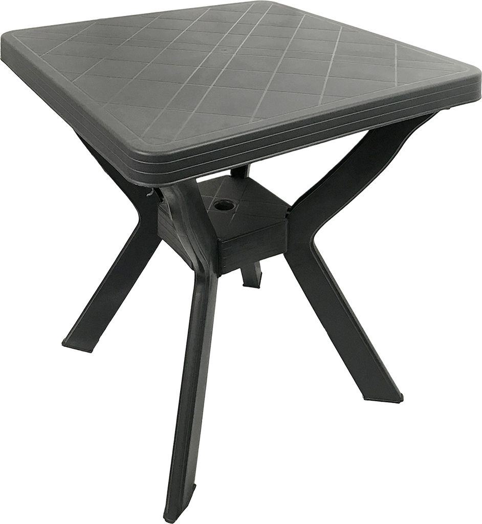 Gartentisch Eckig Anthrazit 70x70x72cm