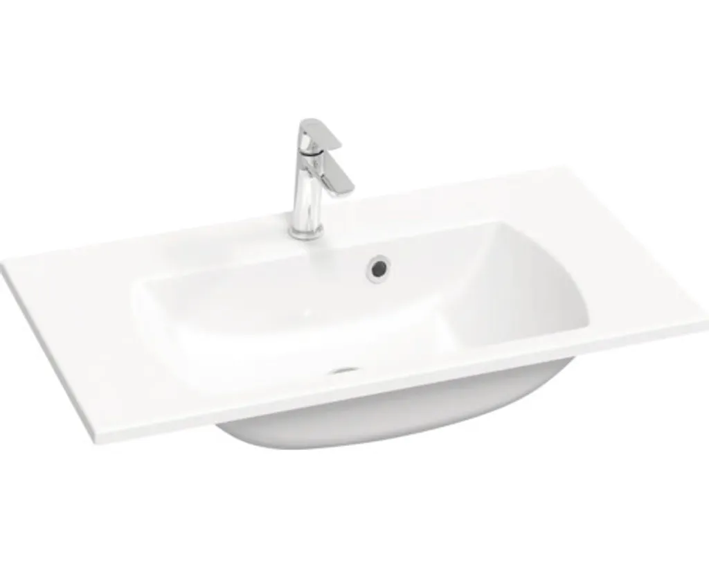 Vasque de salle de bain 80cm RAVAK Classic II marbre blanc design