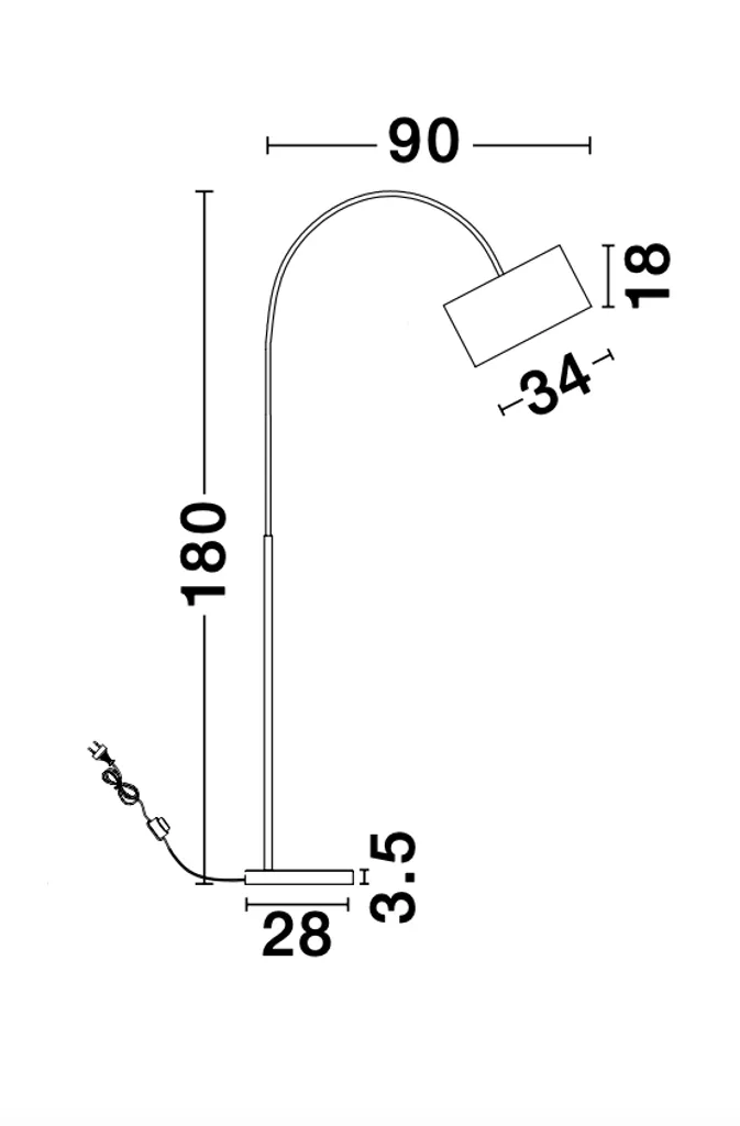 Lampadaire SAMA Nova Luce - Lampe de Sol Moderne pour Éclairage Salon - 7
