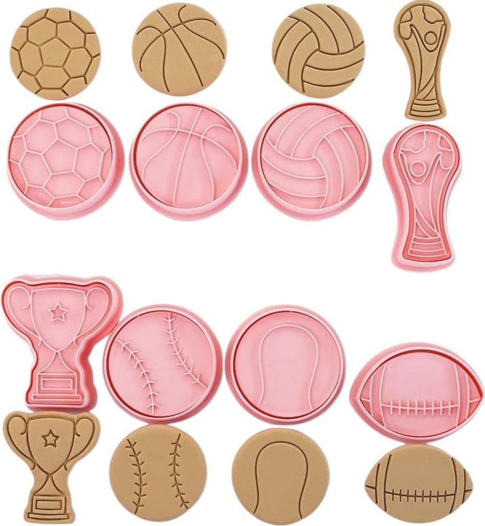 Vykrajovátka s razítkem FOOTBALL 8ks Obrázek produktu 