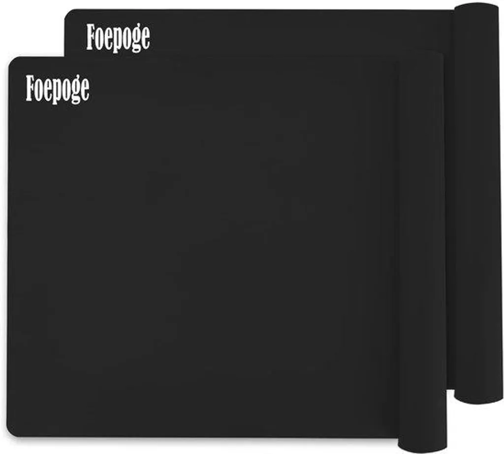 Plateau de travail en silicone 60x40 cm noir pour résine et bijoux