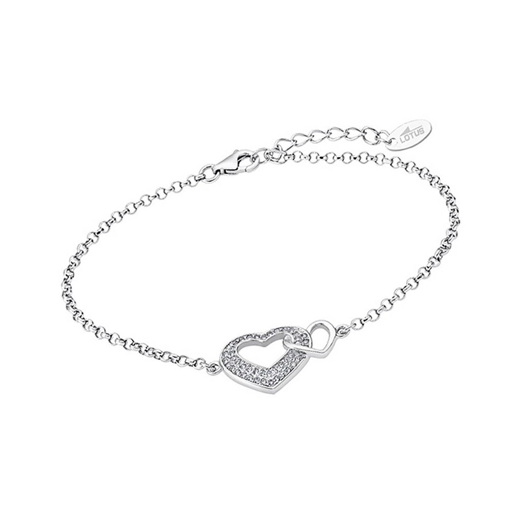 Lotus Silver Zirkonia Armband Damen LP1917-2/1 Doppelherz 925 Silber D2JLP1917-2-1