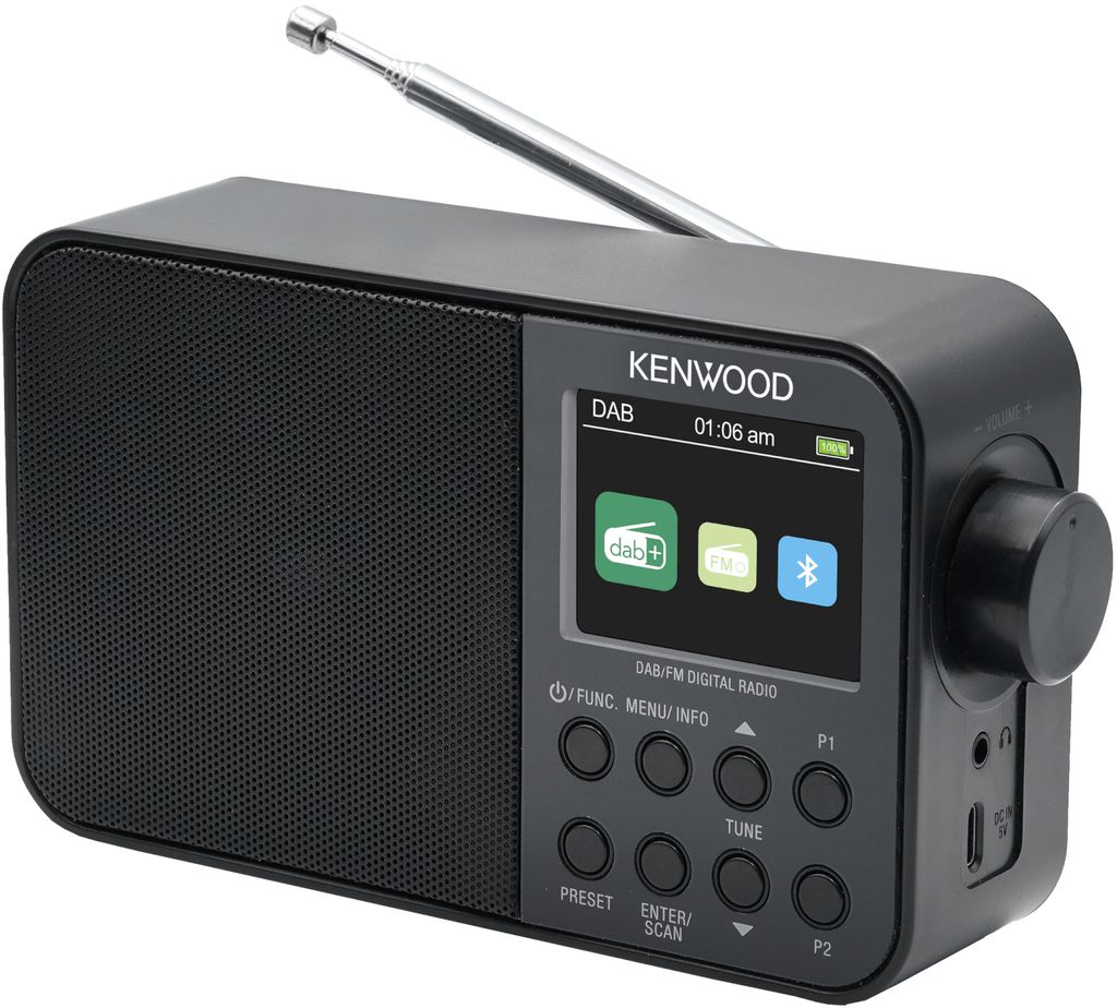 Kenwood B0BJKMH9Z1 Radiosveglia Mono Dab Fm Rds Nero Immagine del prodotto 