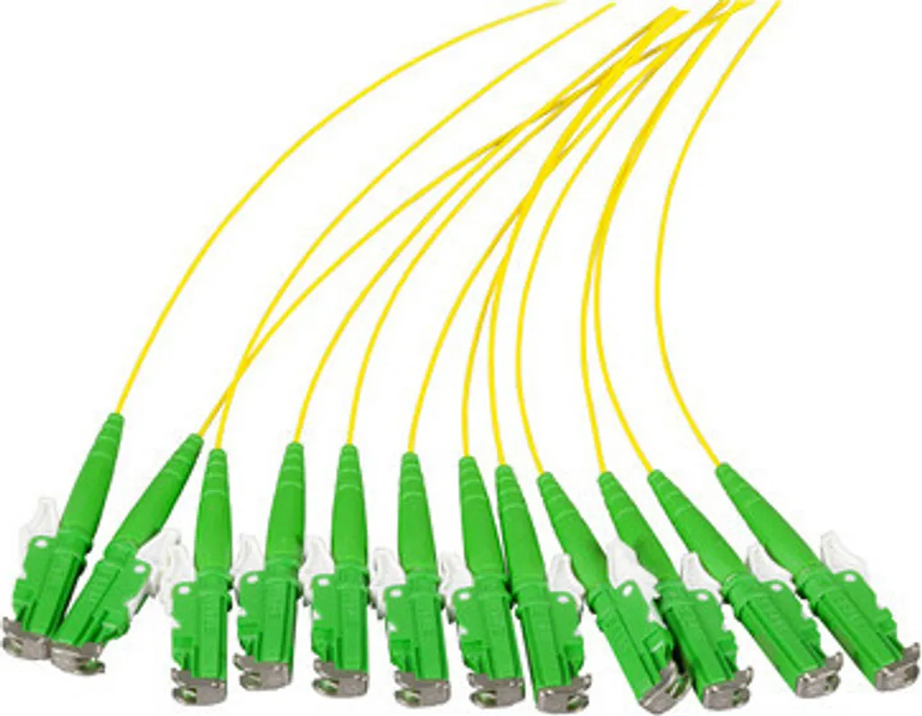 Pigtail E2000 multimode OM3 2m haute performance pour réseaux 10Gbps