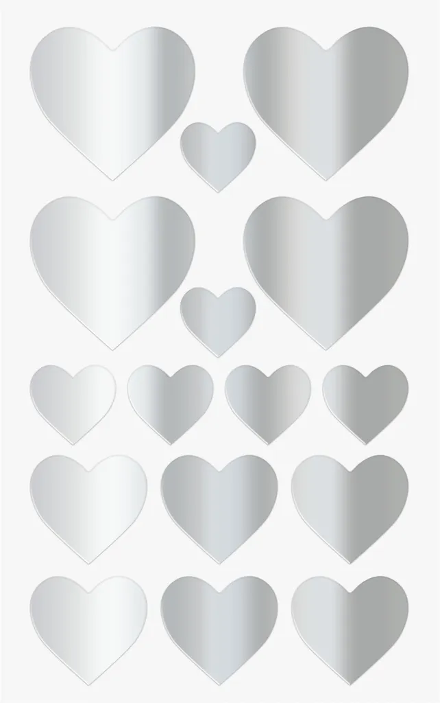 Stickers Autocollants Cœurs Heyda pour Loisirs Créatifs et Décoration