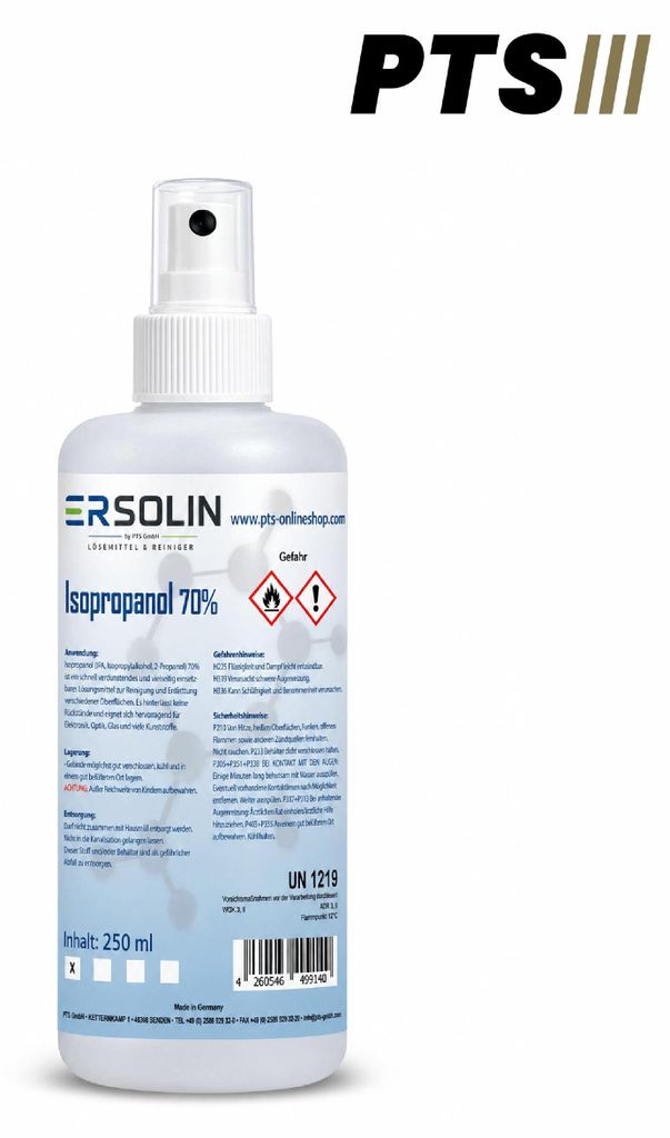 Isopropanol 70 % IPA 250 ml Sprühflasche Reiniger Entfetter Produktbild 