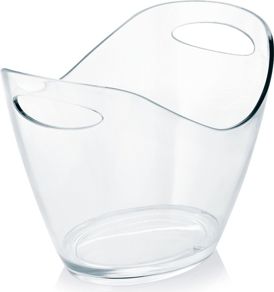 8x Flaschenkühler Wanne 3 l, Chromnickelstahl silber