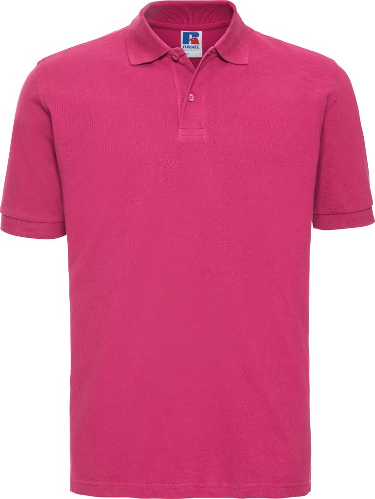 Russell Herren Polo-Shirt, Kurzarm BC567 (2XL) (Fuchsie)