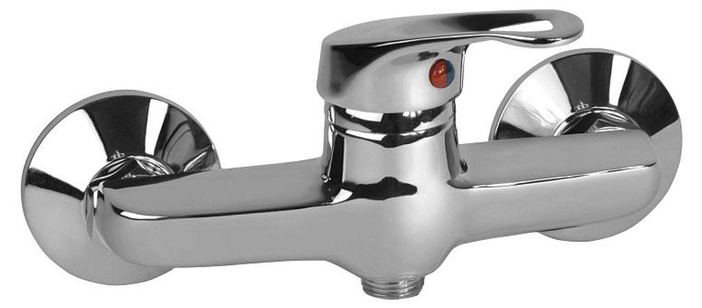 Duscharmatur aus Messing, 150 mm, poliertes Chrom