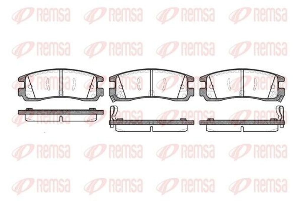 REMSA Bremsbeläge Satz Hinten Bremsklötze für OPEL Sintra (APV) 0566.22