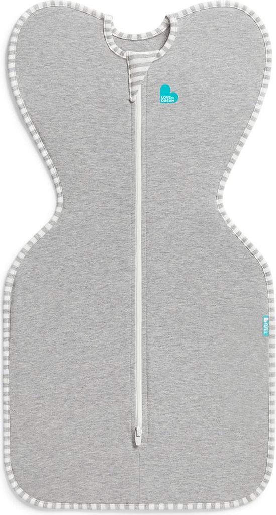 Love to Dream Swaddle Up Pucksack Grau, 1,0T Medium (6-8,5kg)