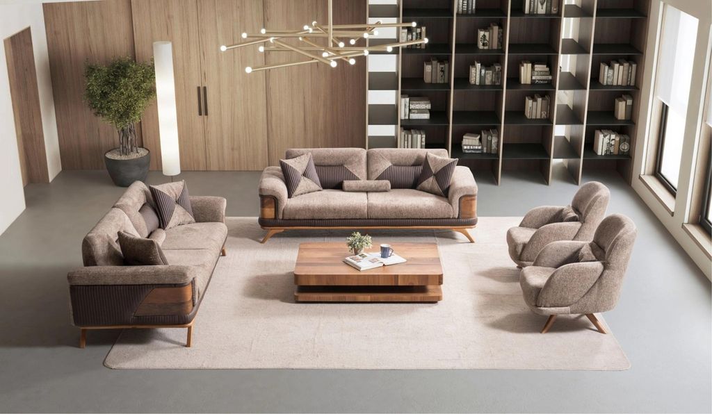 Sofagarnitur Set 3+3+1+1 – Funktional und stilvoll für Ihr Wohnzimmer.