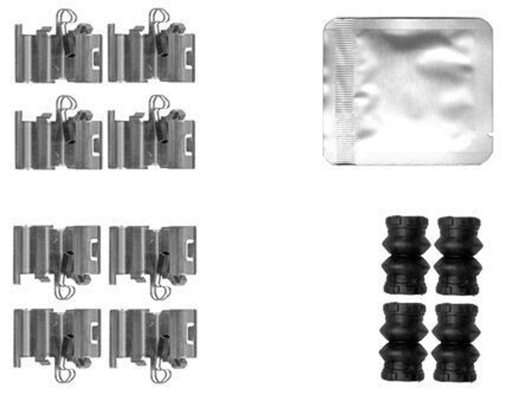 TEXTAR 82561200 Zubehörsatz Scheibenbremsbelag für FIAT Freemont (345) für CHRYSLER GRAND VOYAGER V (RT) für LANCIA Voyager (404) für DODGE