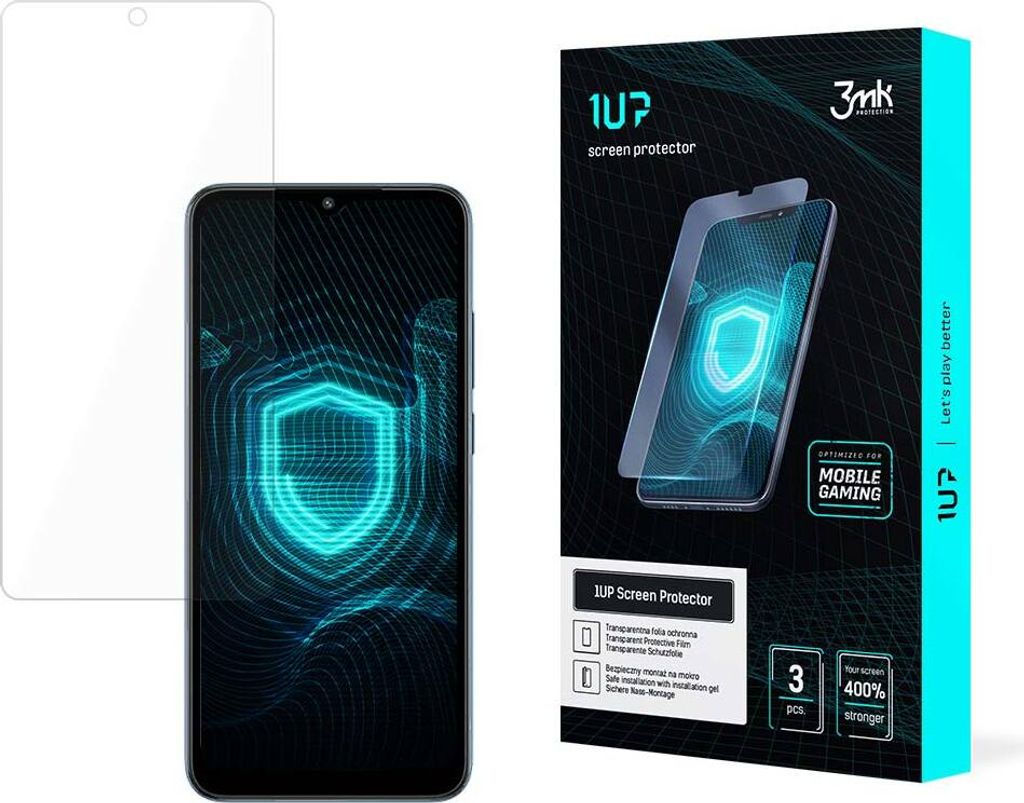 3mk Display Schutzfolie 1UP für POCO C50 transparent Gaming (3 Stück)