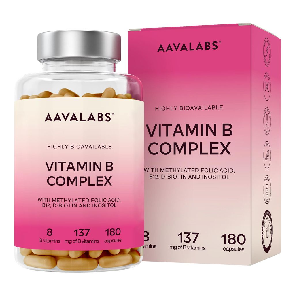 Complesso vitaminico B di Aavalabs | Tutte le 8 vitamine Immagine del prodotto 