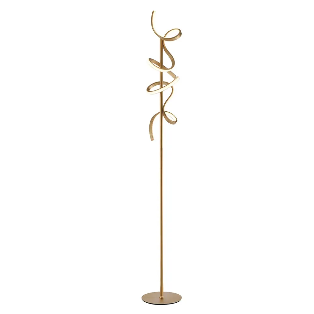 Lampadaire LED laiton mat intensité variable H 156 cm - Design Moderne - 10