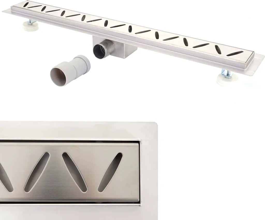 Scarico Doccia Filo Pavimento 120cm HWC-D94c Sifone Antiodore Inox