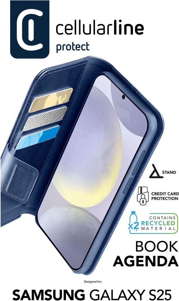 Book Agenda 2 Case für Samsung S25 Blue (61002)