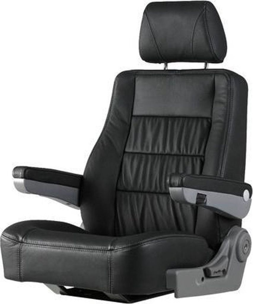 Zwaardvis San Diego Bootssitz aus schwarzem Leder