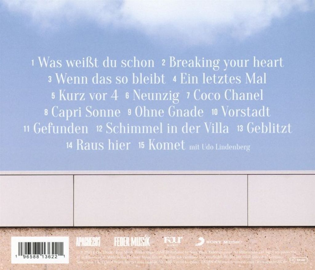 Apache 207: Gartenstadt - Four  - (CD / G) Obrázok produktu 2