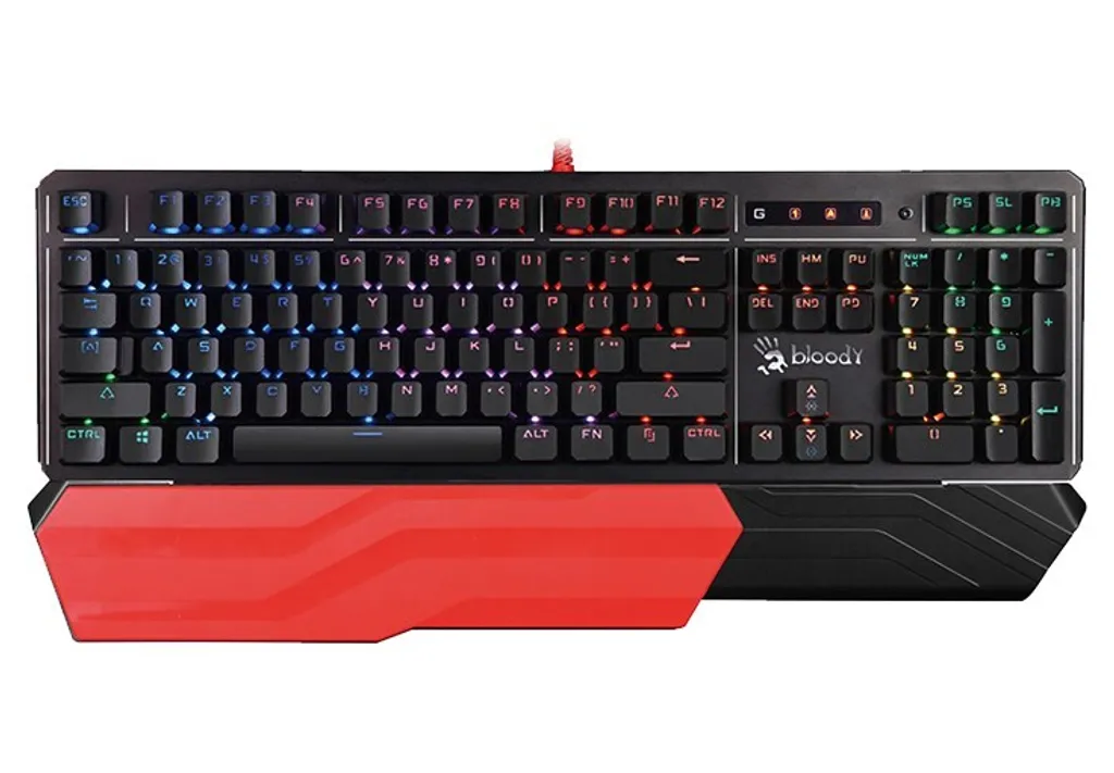 Bloody B975 Clavier RGB Gamer A4Tech USB QWERTY Noir-Rouge Durable