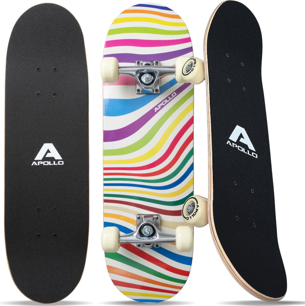 Apollo Kinder Skateboard, 71 x 20 cm, kleines Komplett Produktbild 