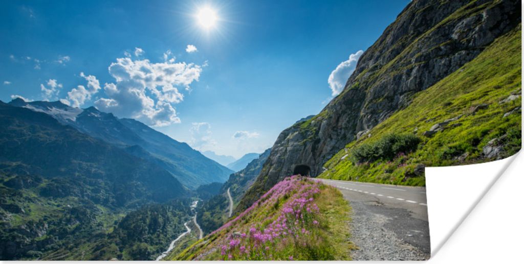 MuchoWow Poster Schweiz - Alpen - Natur 40x20 cm - Poster für die Wand - Poster Schlafzimmer