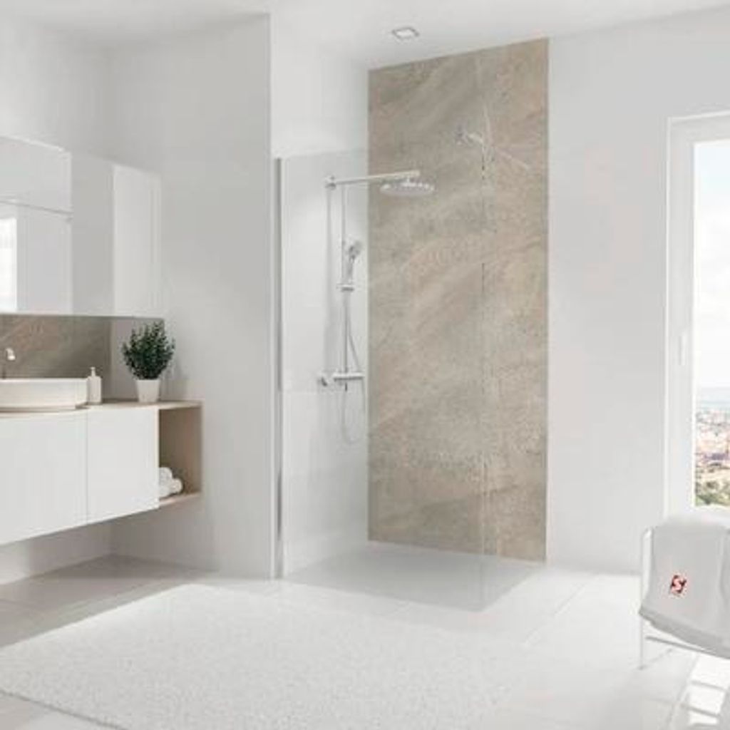 Duschrückwand SCHULTE DecoDesign Sandstein-Braun 255 x 100 mm D1901025 553