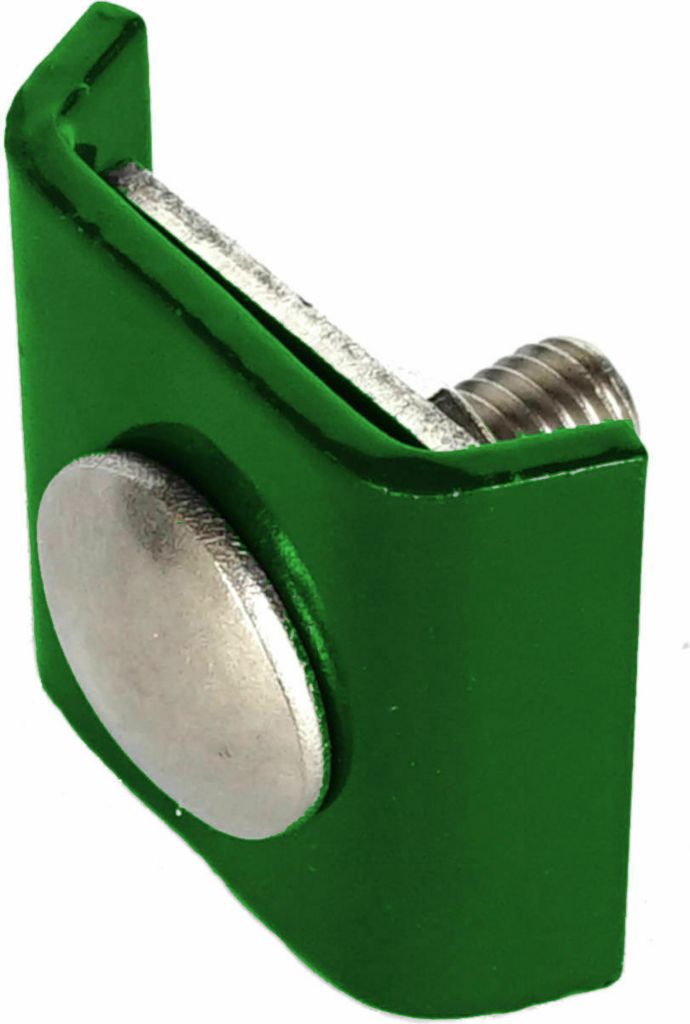 10x Eckverbinder für Doppelstabmatten Mattenverbinder Zaunverbinder Zaun Klemme Grün (RAL 6005)