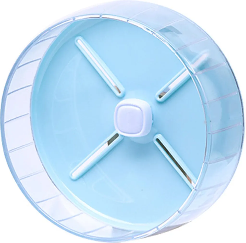 Ruota Professionale Silenziosa per Criceti 20cm Blu - Alta Efficienza