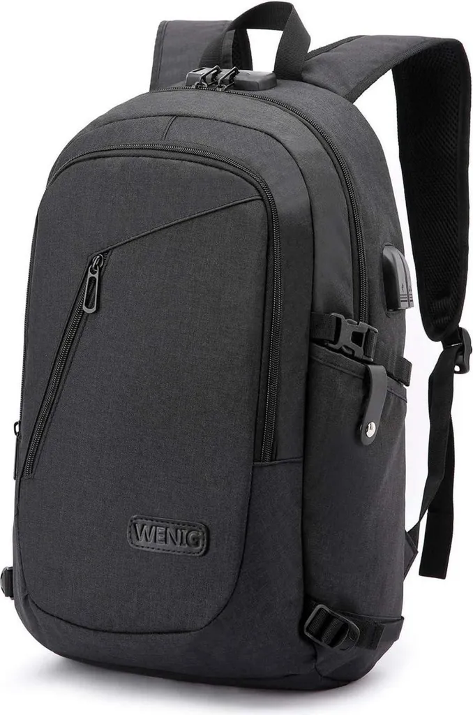 Sac à dos antivol PC 15.6 pouces imperméable avec port de charge USB