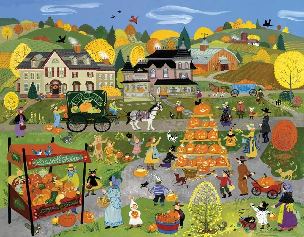 Puzzle 1000 pièces multicolore Alipson sur le thème de Jack O'Lantern