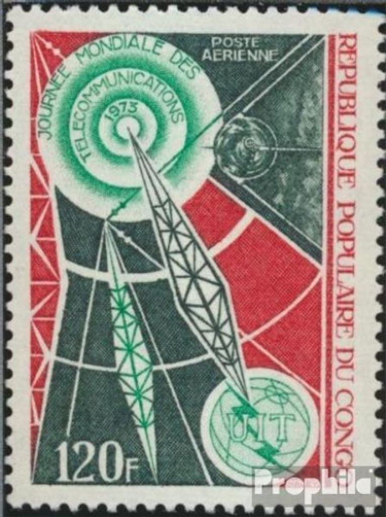 Briefmarken Kongo (Brazzaville) 1973 Mi 365 (kompl.Ausg.) postfrisch Weltfernmeldetag