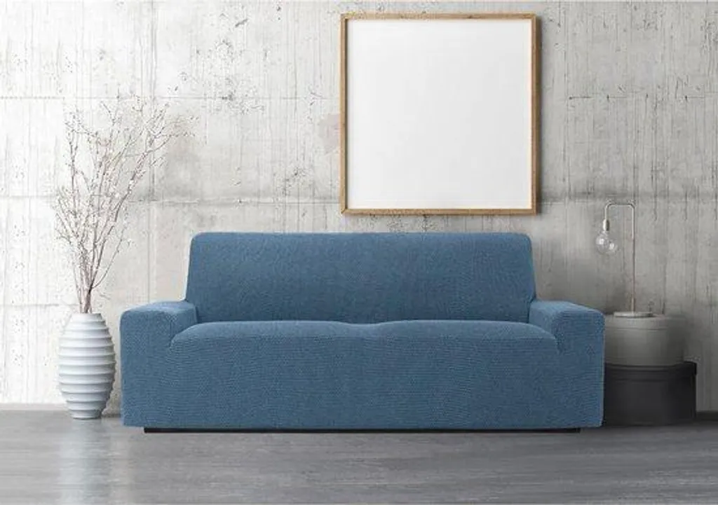 Rénover votre canapé 3 places avec cette housse bleu ciel 180-230cm