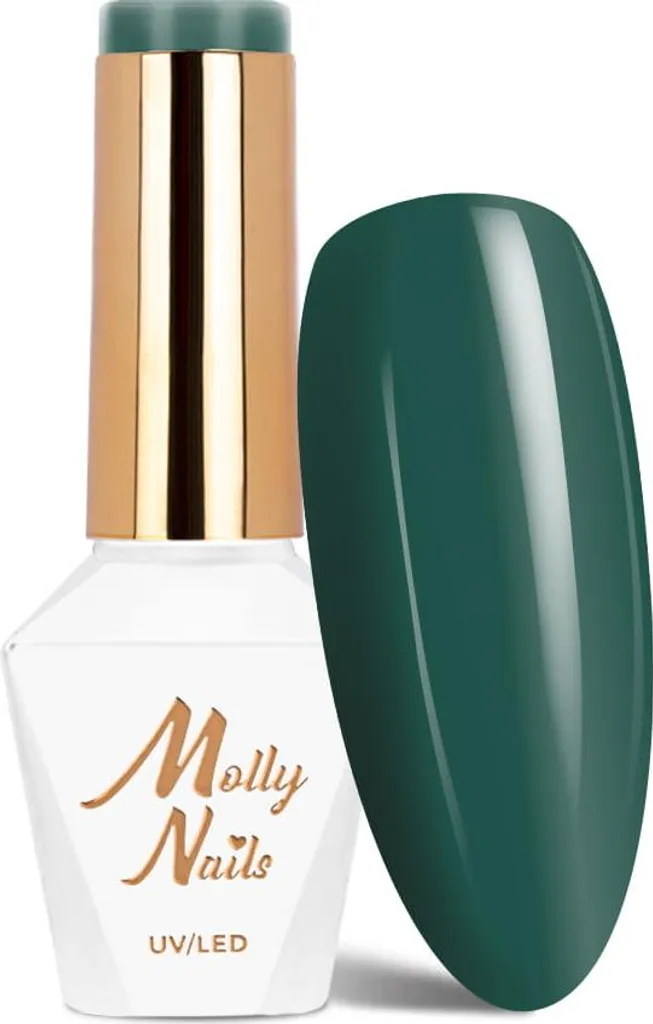 Vernis Semi-Permanent sans HEMA Molly Nails Energize 490 Vert 8g