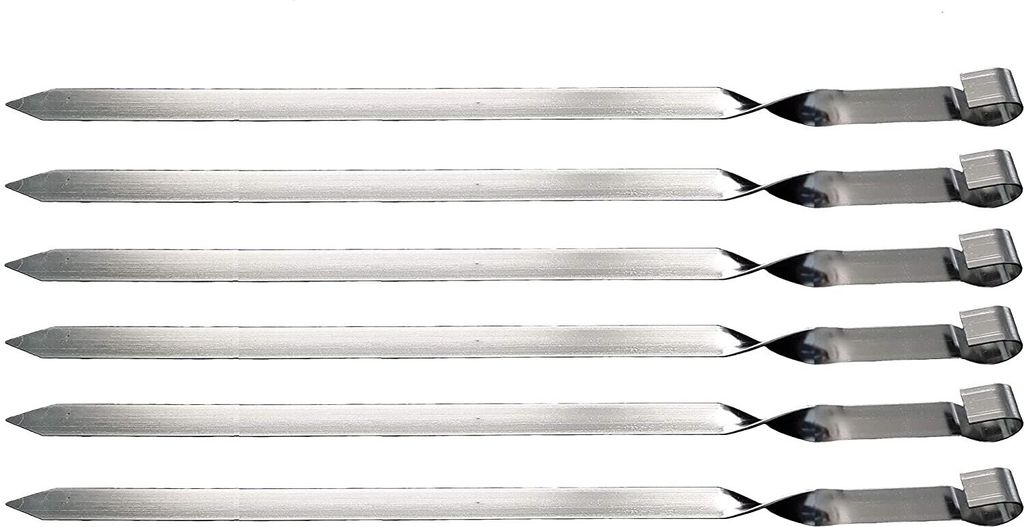 Grillspiess 50cm x 2cm Breite EXTRA BREIT, 6 St Produktbild 1